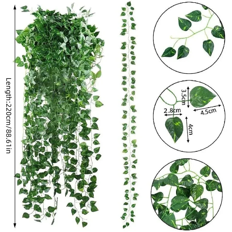11M Artificial Plant Green Ivy Leaf Garland Fake Plant