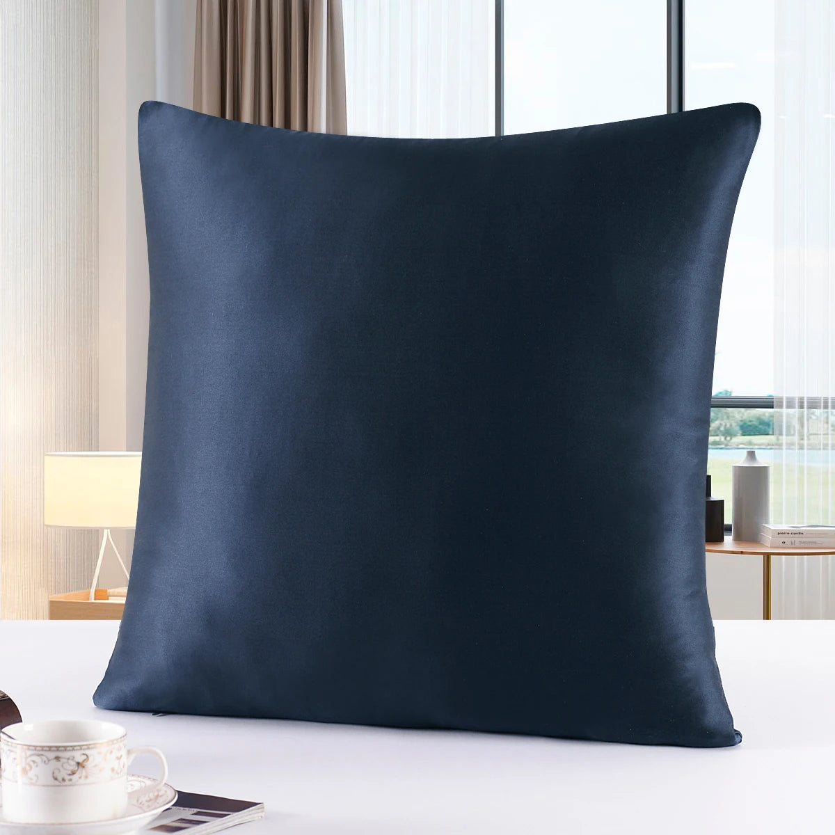 100% Pure Silk Pillowcase With Zipper Cushion Pillow Cover