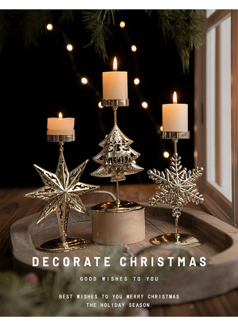 Christmas Golden Wrought Iron