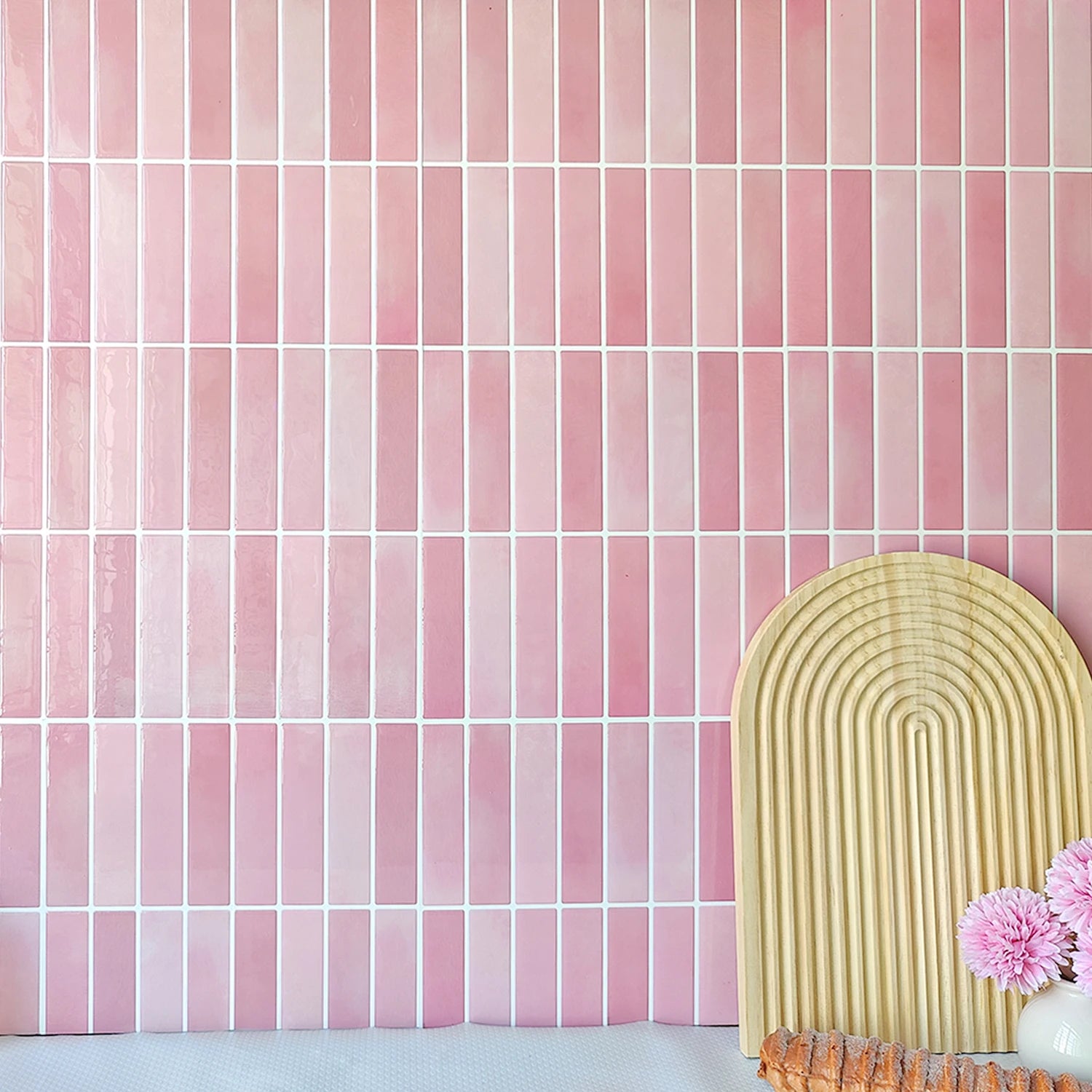 10 PCS Waterproof and Anti-oil Stick-On Tiles