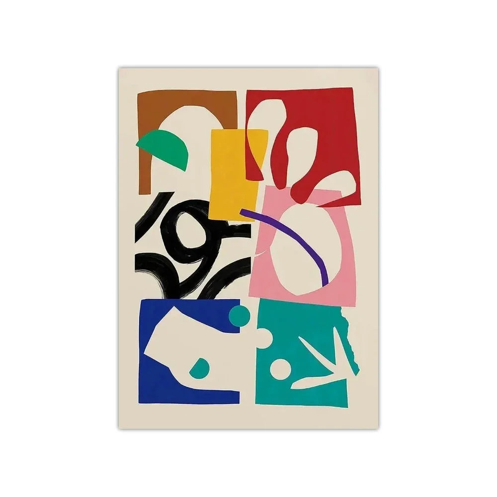 1PC Frameless Japanese Vintage Koi HD Posters Canvas Painting