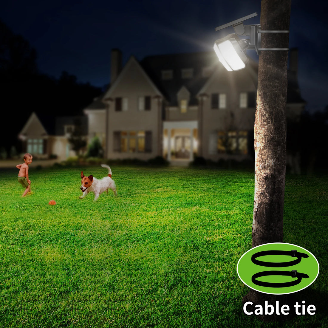 Solar Lights Outdoor with 3 Modes Motion Sensor Super Bright Wall Lam