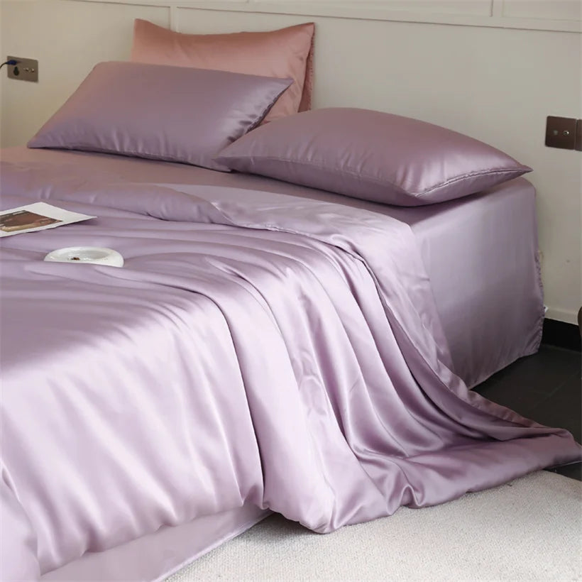 Mulberry Silk Bedding Set Luxury Natural 100% Silk Duvet Cover Set