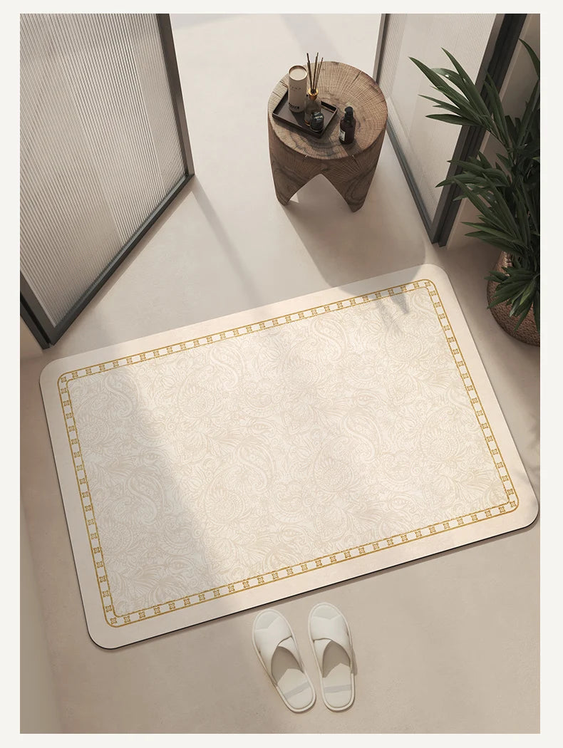 Non-Slip Diatomite Bath Mat Bathroom Foot Mats