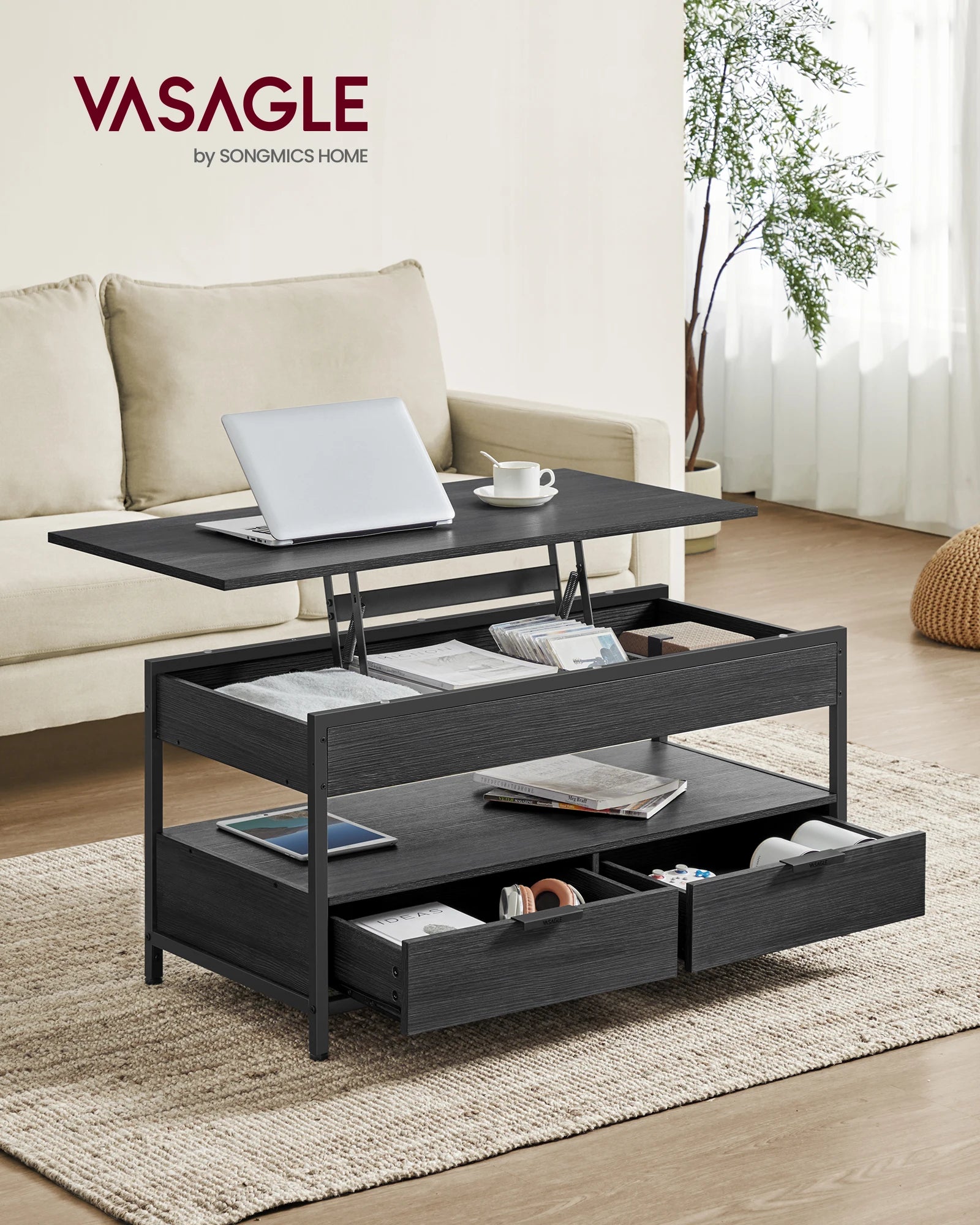 VASAGLE coffee table