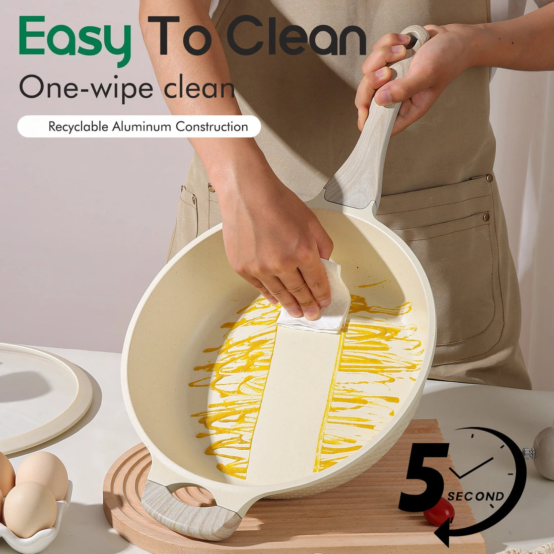 DONNOR 15-piece Pot Set, Non-stick Kitchen Cookware Set Non-stick