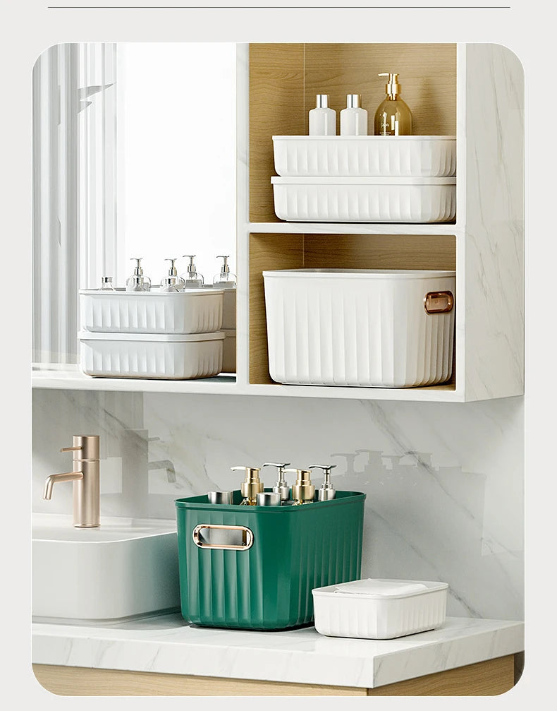 Sundries Storage Boxes with Lid Light Luxury Snacks Toys Storage