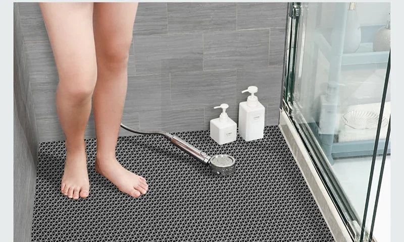 NEW Bathroom non-slip mat Hollowed out toilet waterproof shower room