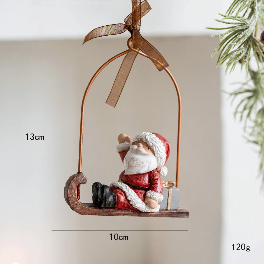 Pendants Creative Christmas Tree Toppers Fashion Santa Claus