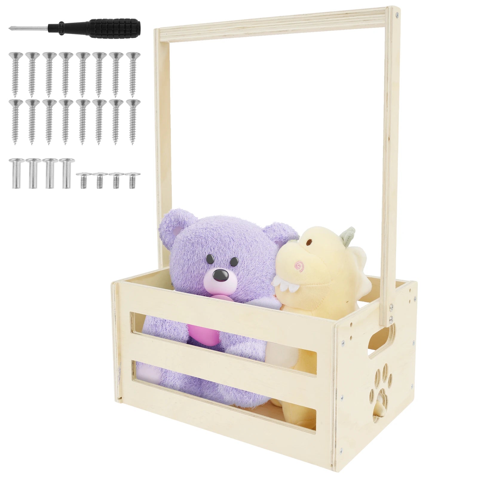 Wood Storage Crate Baby Shower Clothing Basket Toys
