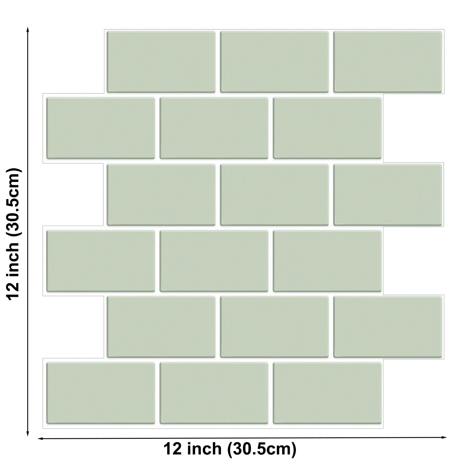 Subway Wall Stickers Peel and Stick 3d Brick Vinyl Wallpaper Bathroom Kitchen Backsplash