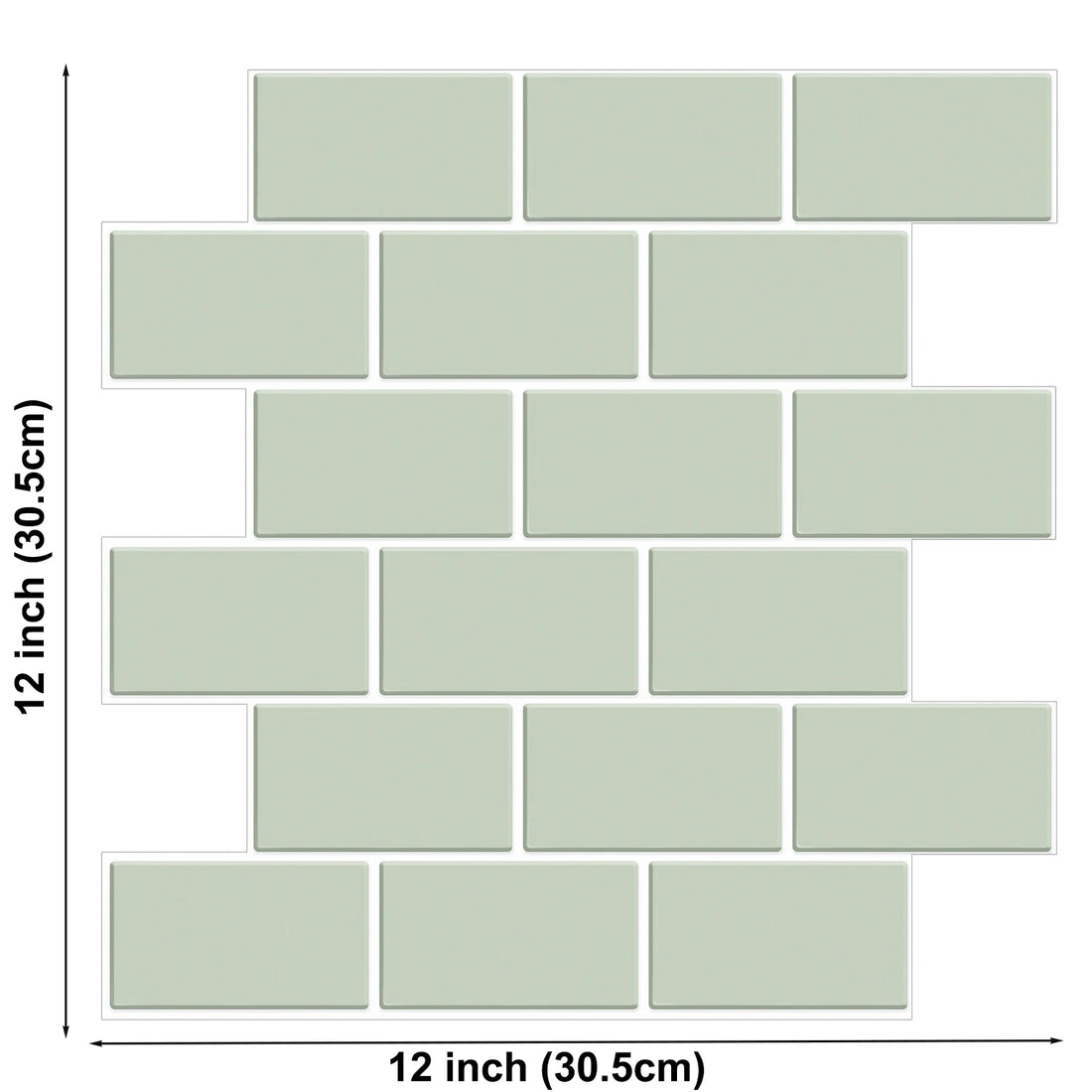 Subway Wall Stickers Peel and Stick 3d Brick Vinyl Wallpaper Bathroom Kitchen Backsplash