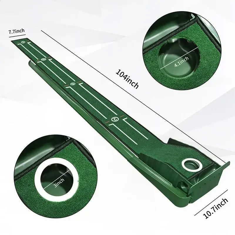 Mini Golf Green Putter Mat Portable Indoor and Outdoor Golf Practitioner