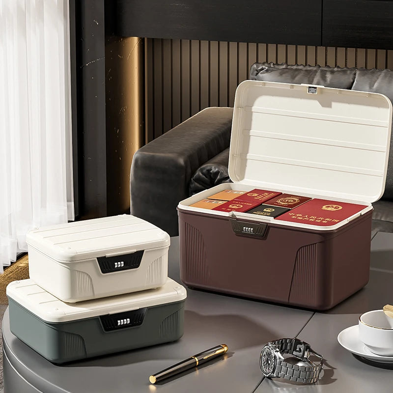 Digital Password Lock Safe Box Passport Medicine Portable Organizer