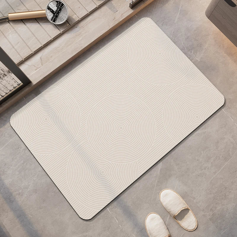 Non-Slip Diatomite Bath Mat Bathroom Foot Mats