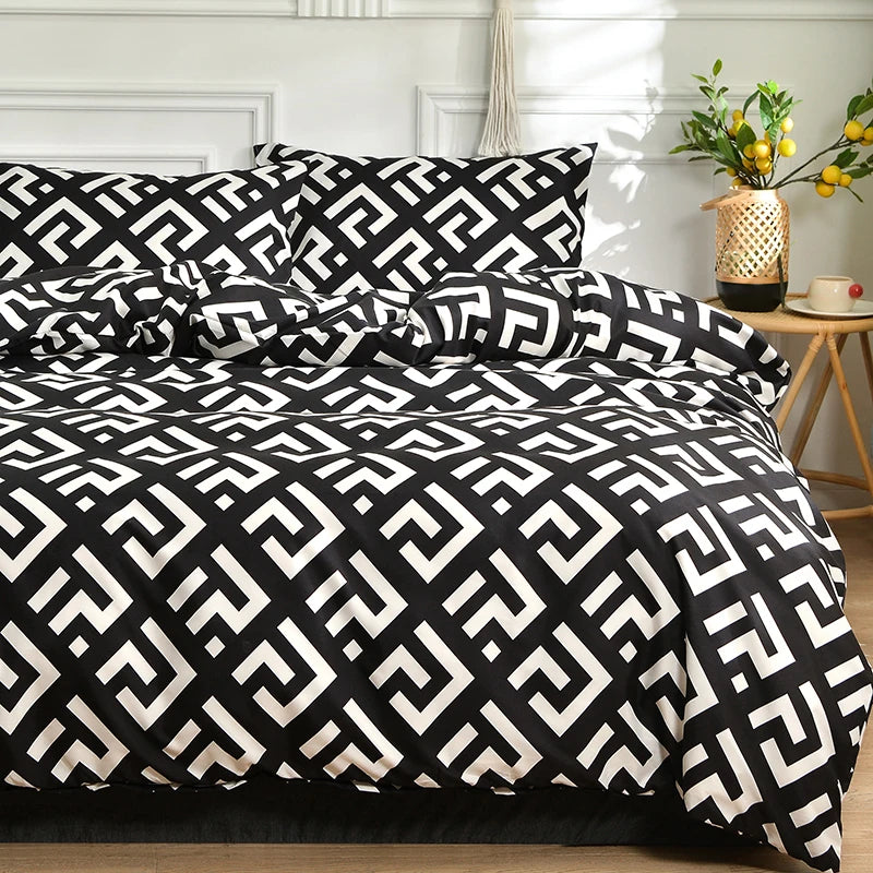 Black Marble Duvet Cover Sets Single/Queen/King Comforter