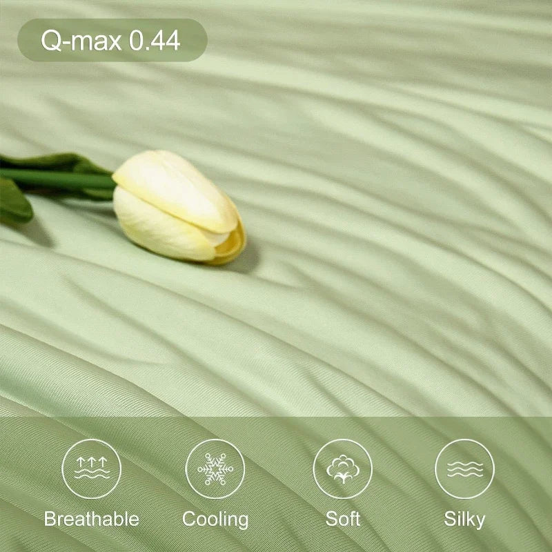 Air Condition Comforter for Summer Pure Color Ice Silk Cooling Blanket