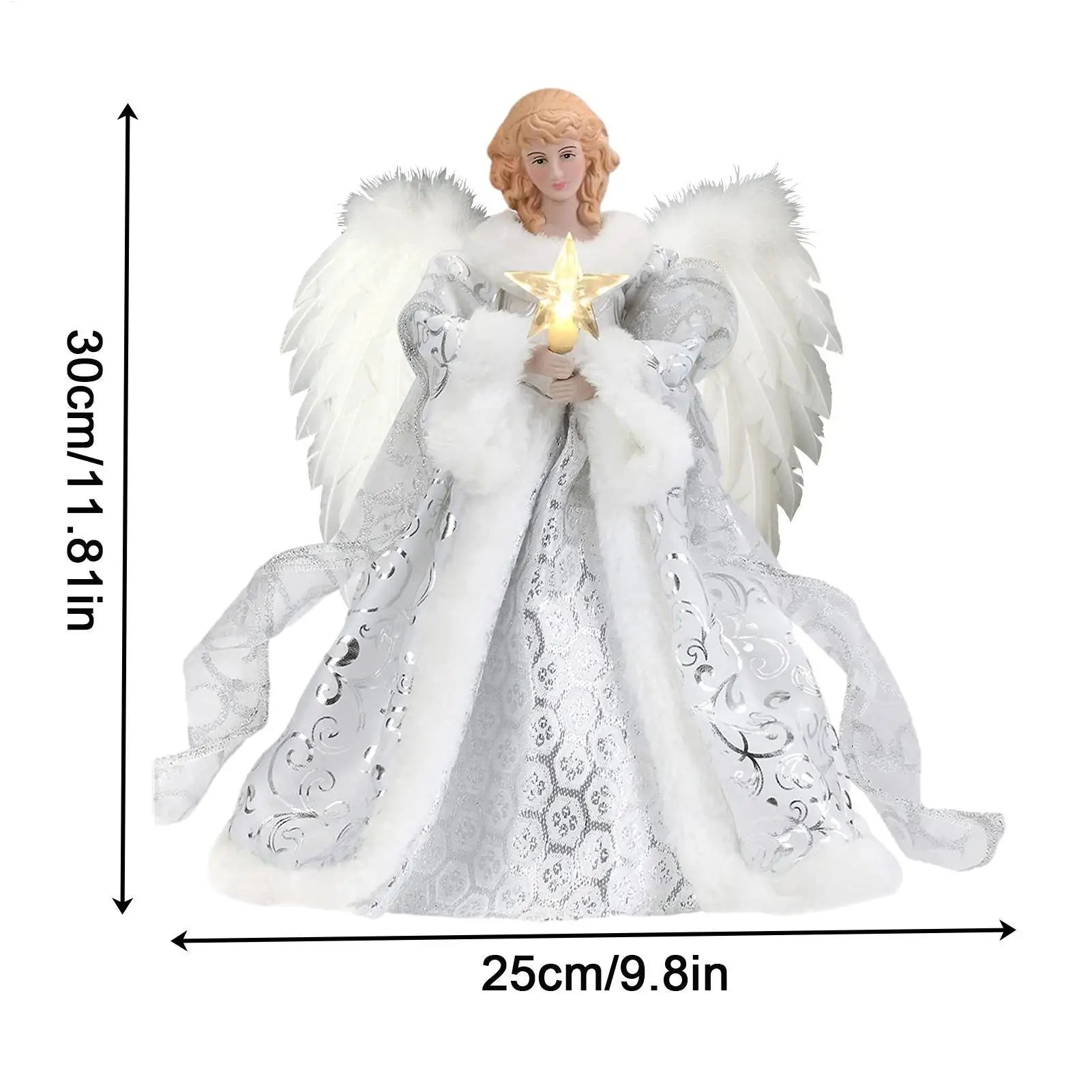 Christmas Tree Angel Topper String Light Ornament Home Decorations 2025