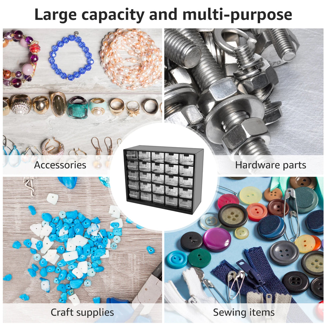 25 Drawer Plastic Drawer Storage Cabinet Storage Hardware and Craft Cabinet