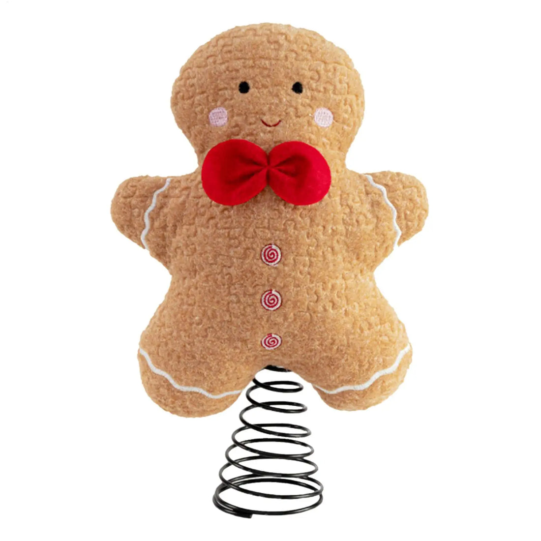 Christmas Pentagon Top Gingerbread Man Tree Topper Xmas Tree