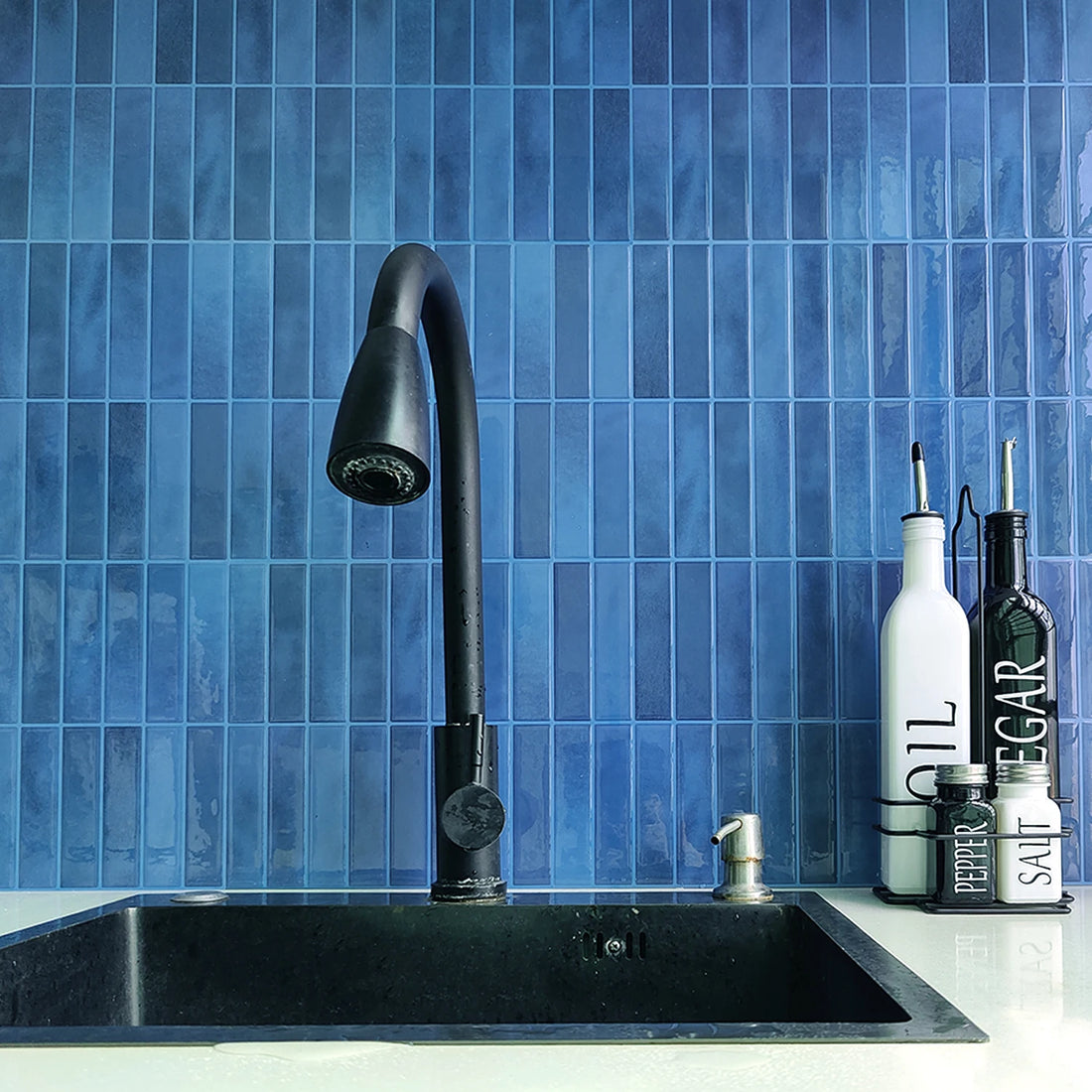 10 PCS Waterproof and Anti-oil Stick-On Tiles