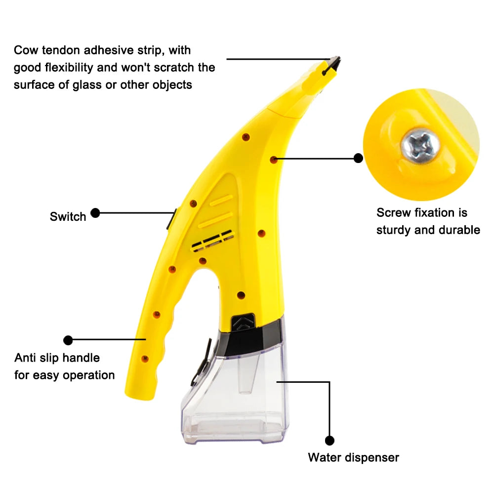 Rechargeable 2-in-1 Window Vacuum Cleaner Set