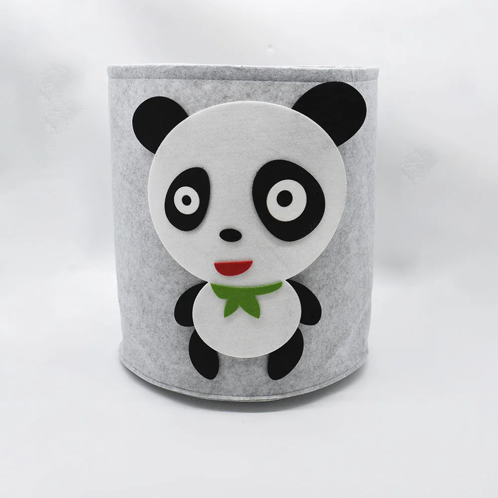 1/2/3/5PCS Baby Storage Basket Panda Dinosaur Cartoon