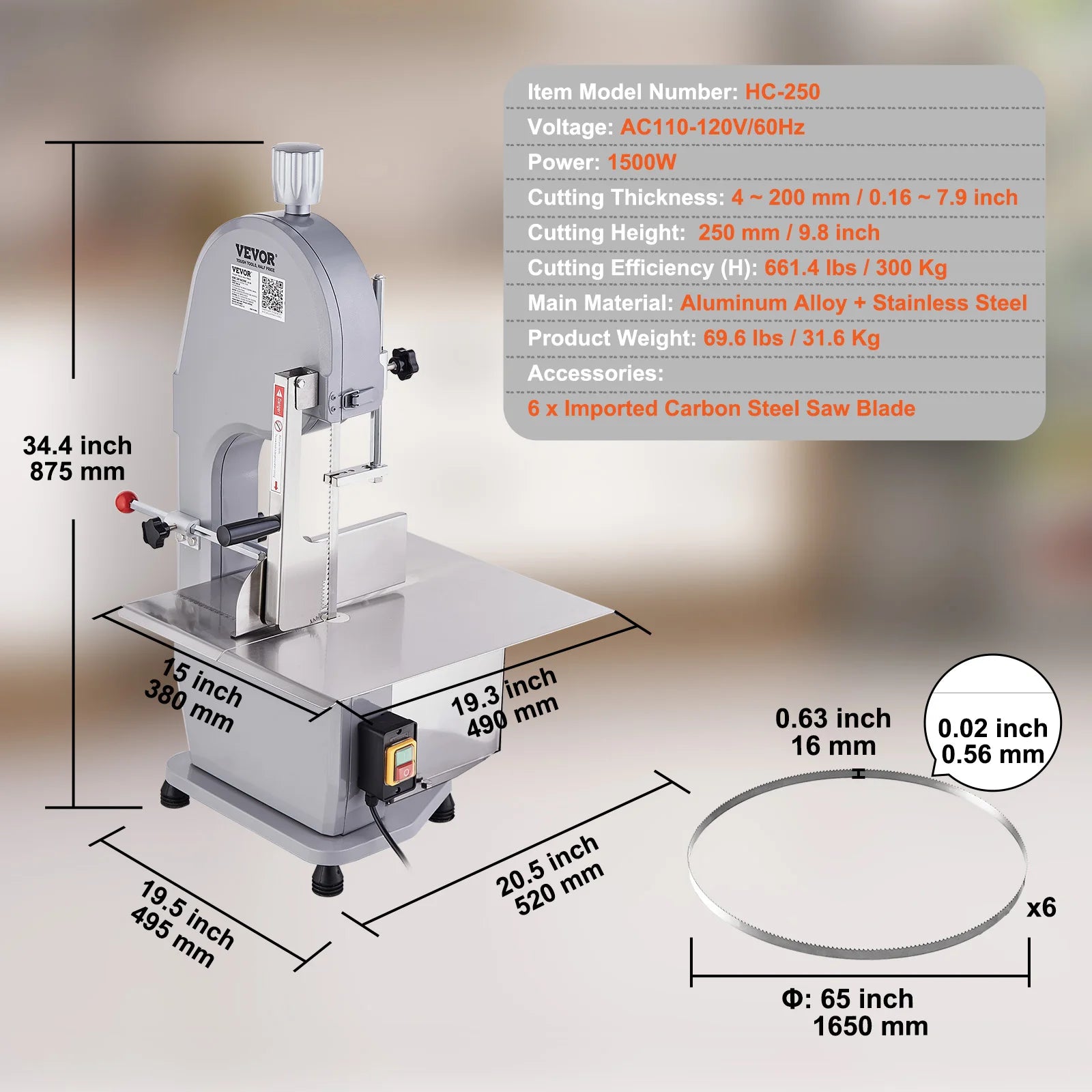 SucceBuy Electric Bone Cutting Sawing Machine Automatic