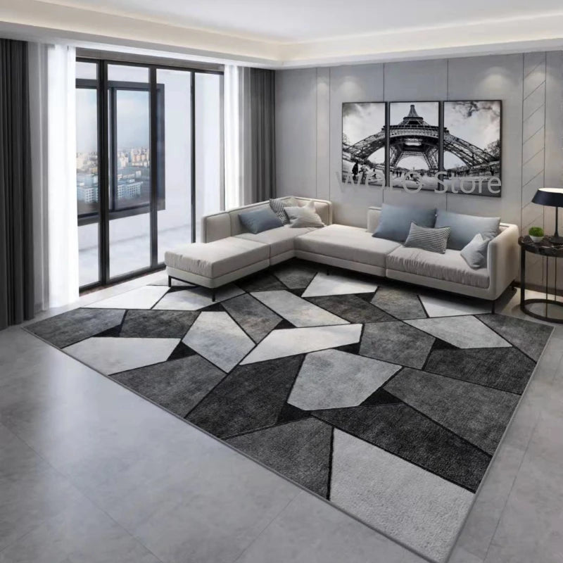 Nordic Marble Geometry Carpets for Living Room