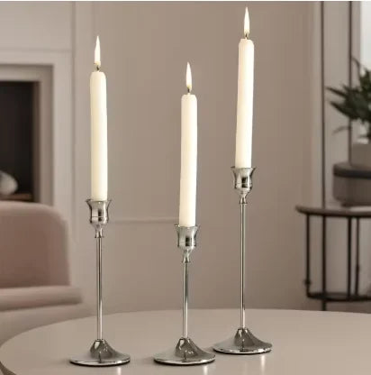 3Pcs/Set European Style Metal Candle Holders