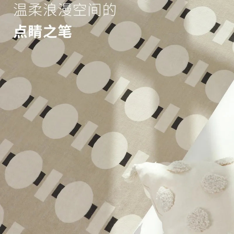 French Retro Rugs for Bedroom Checkerboard Living Room Decoration