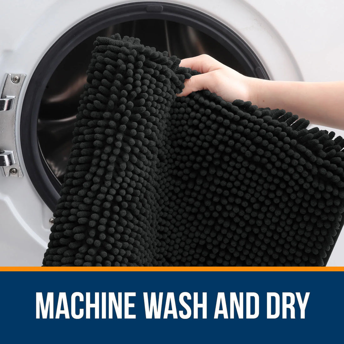 HAPIHAPPY New Chenille Bathroom Rug Mat Extra Soft Thick