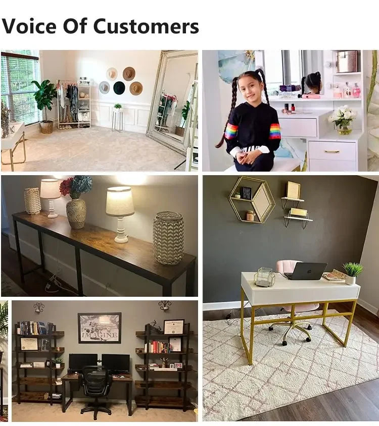 Tribesigns Modern Nightstand, 25.8" Tall Bedside Table with 3 Drawers