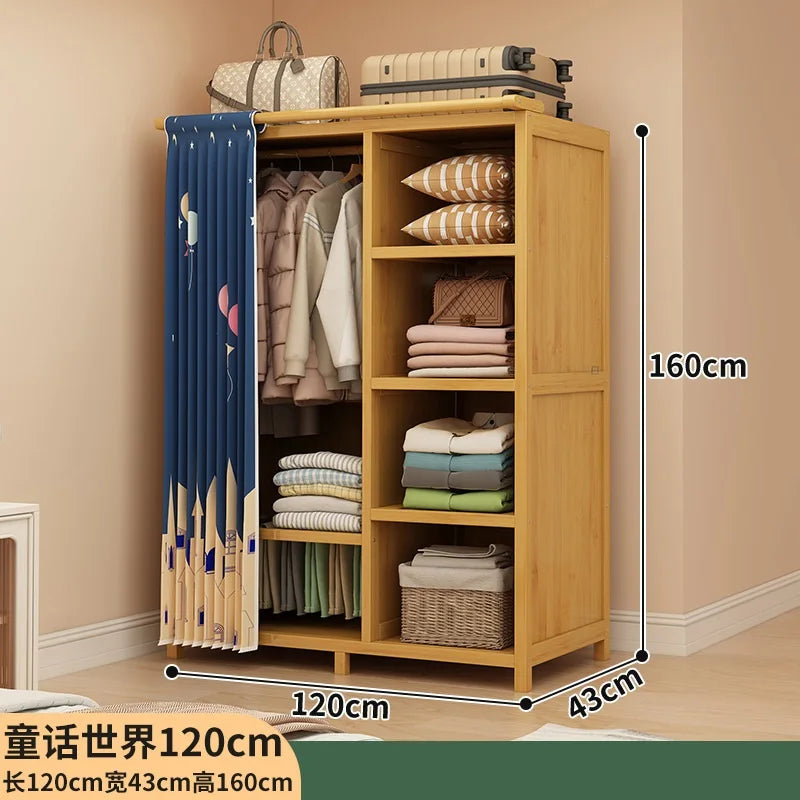 Simple wardrobe rental bedroom dustproof closet