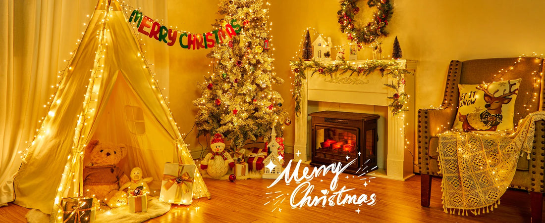 LED Firecracker String Lights 30-75M Garland Fairy Lights EU/US