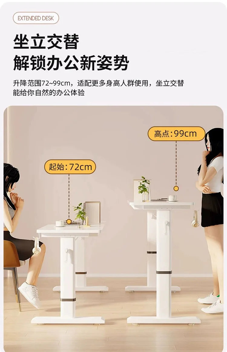 Adjustable Overbed Laptop Desk with Wheels