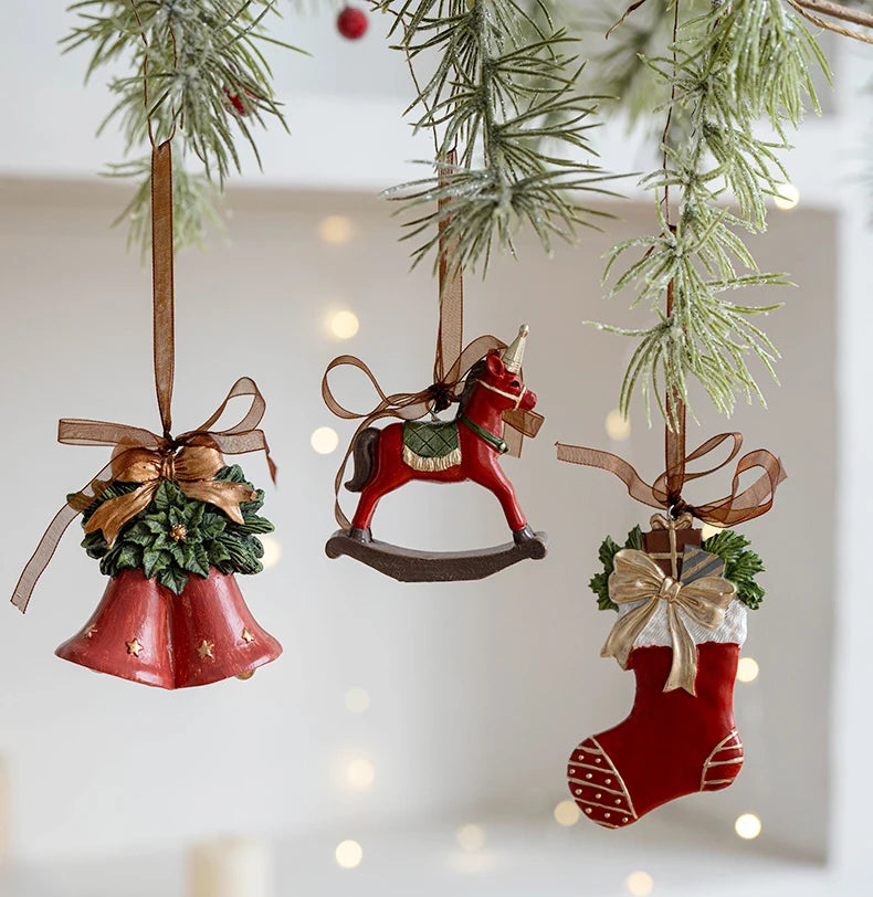 Pendants Creative Christmas Tree Toppers Fashion Santa Claus