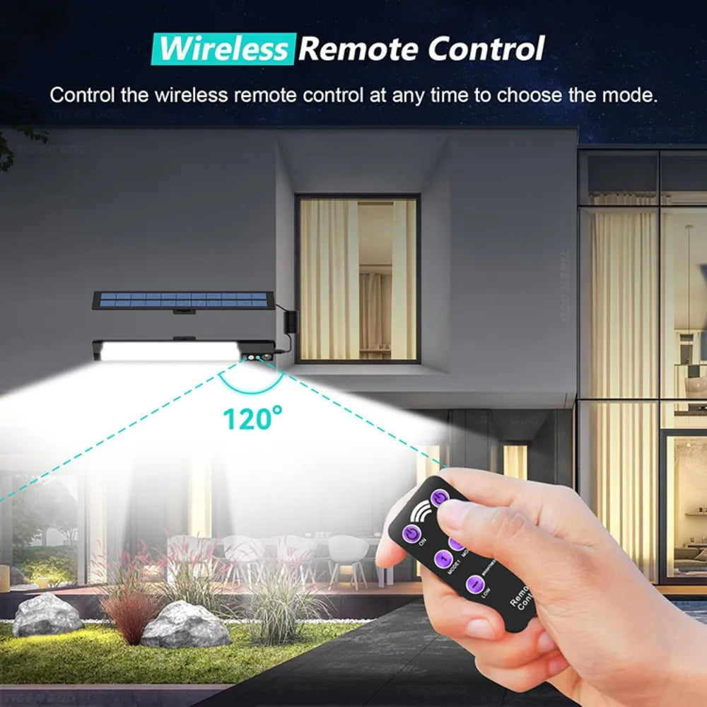 316/158 LED Solar Lamp Motion Sensor Outdoor Camping Wall Light