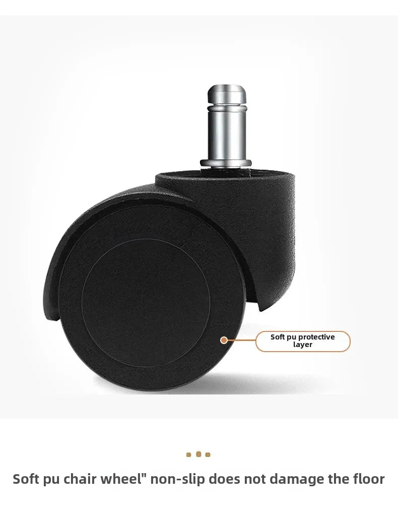 Footrest Wheels Office Chair Kids Velvet