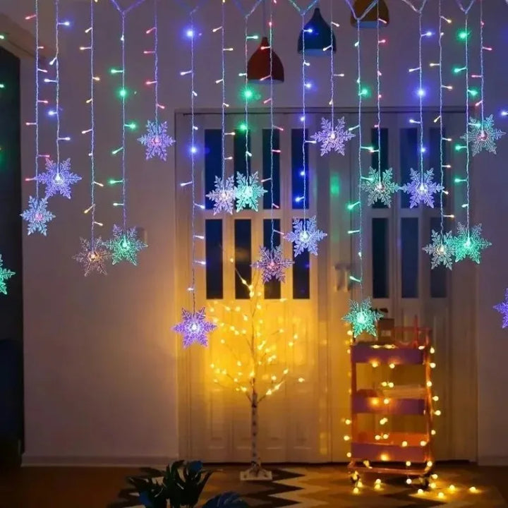 110V 220V Snowflakes  Curtain Garland
