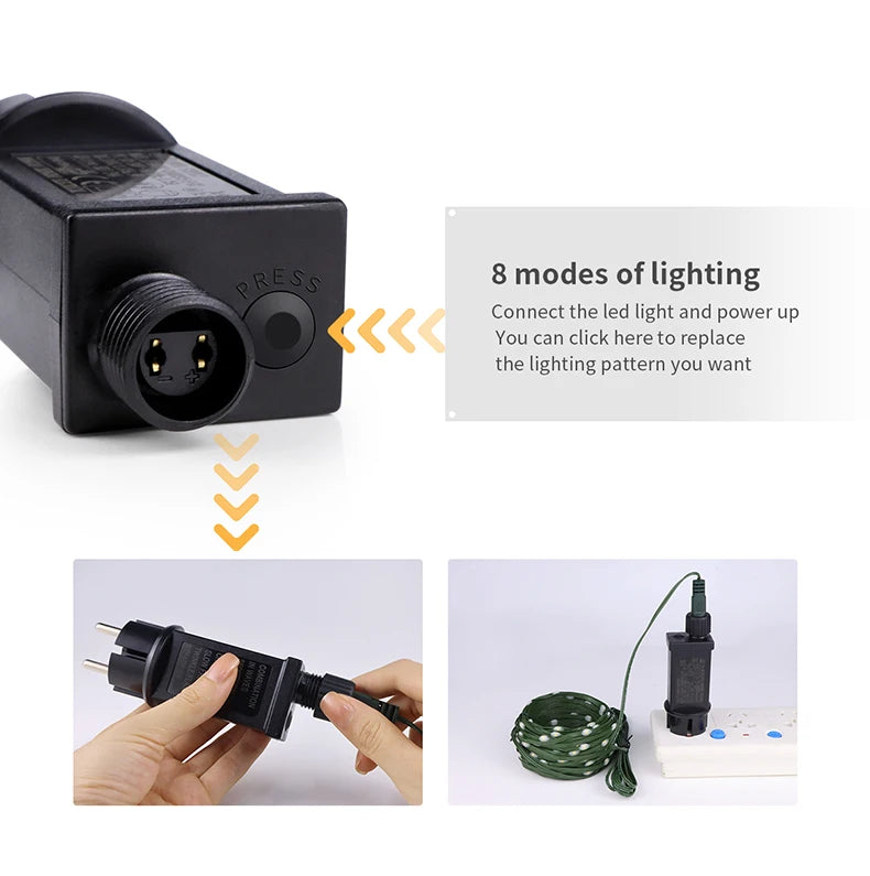 220V 110V For Outdoor Garden Yard Christmas Halloween New Year Decor