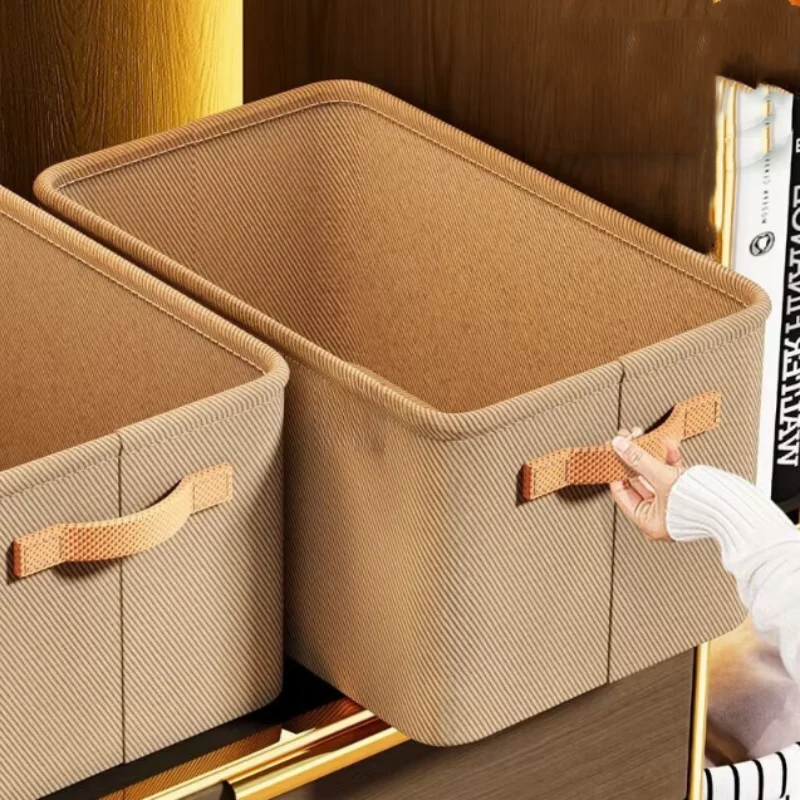 Folding Cotton Linen Storage Box Basket For Storing Dirty Clothes Laundry Basket