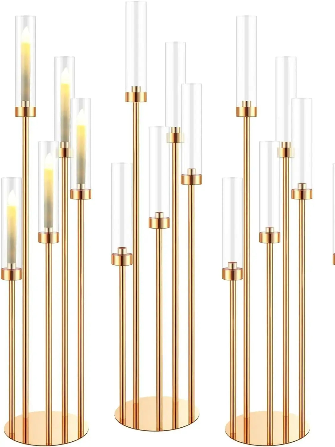 Floor Candelabra 5 Arm 42.5'' Tall Gold Candle Holder