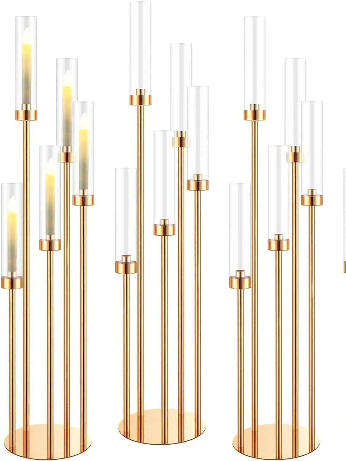 Floor Candelabra 5 Arm 42.5'' Tall Gold Candle Holder