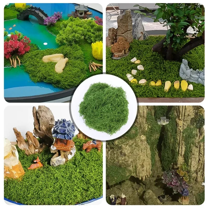 500/30G Eternal Artificial Green Moss Lawn Mini Landscape Fake Grass