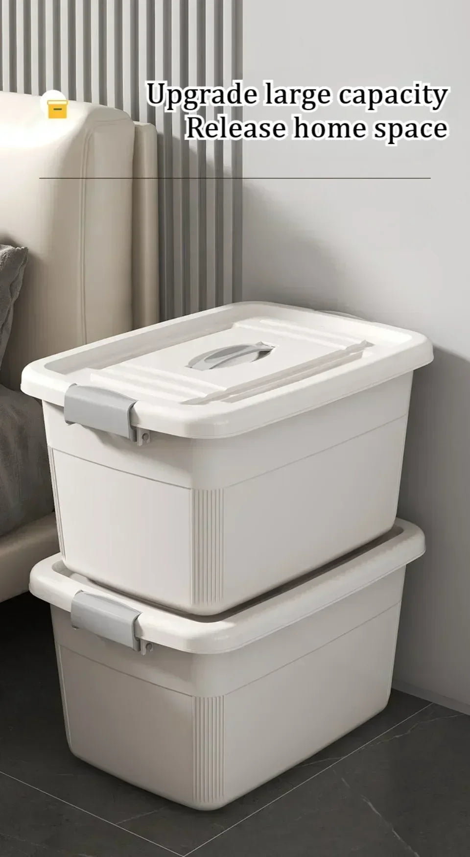 Dustproof Covered Storage Box Durable Large Plastic Storage Box