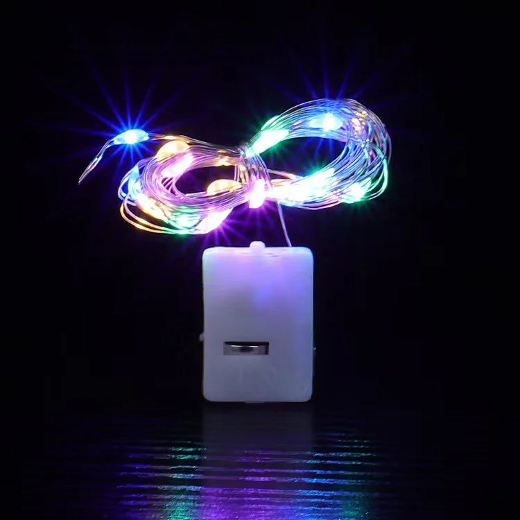 1/5/10pcs Fairy Lights String Button Battery Light