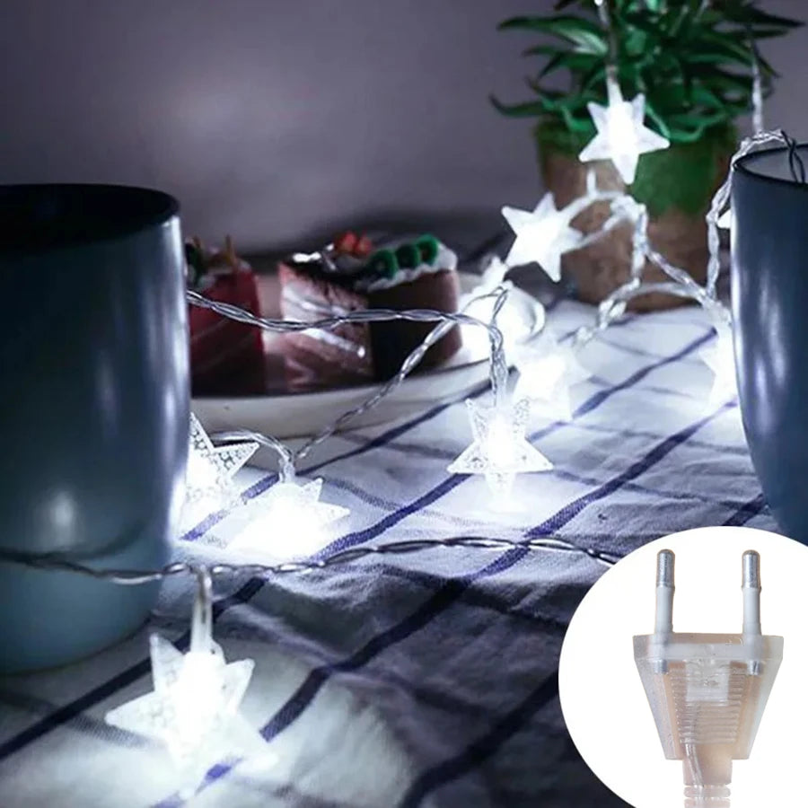 LED String Lights Outdoor Star Chain Lights