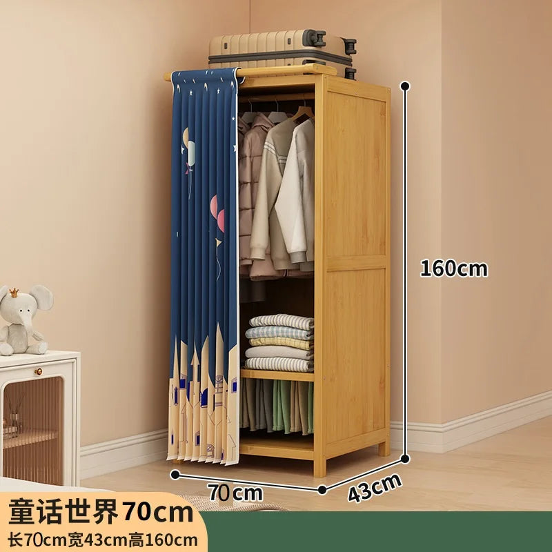 Simple wardrobe rental bedroom dustproof closet