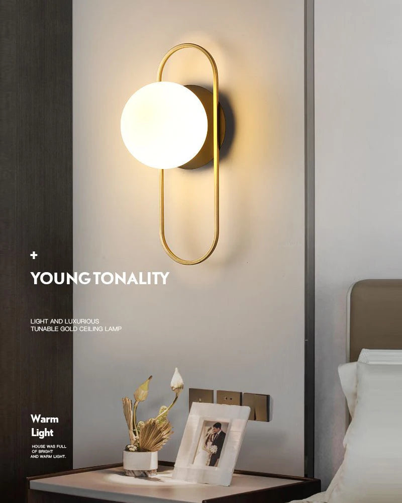 Interior LED Wall Lamps Wall Lights with G9 Bulb for Bedroom Black Gold  LED